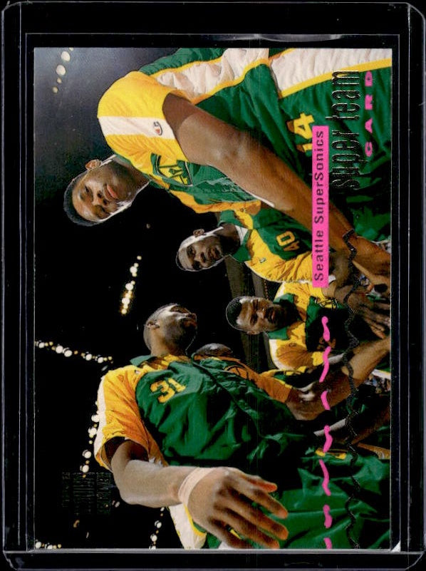 1993-94 Stadium Club #25 Seattle SuperSonics Super Teams