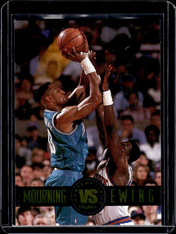 1993-94 SkyBox Premium #SS1 Alonzo Mourning / Patrick Ewing Showdown Series