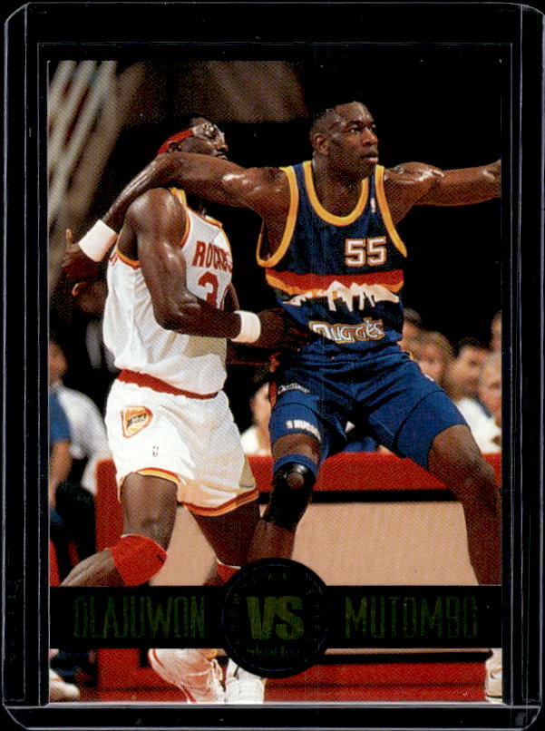 1993-94 SkyBox Premium #SS4 Hakeem Olajuwon / Dikembe Mutombo Showdown Series