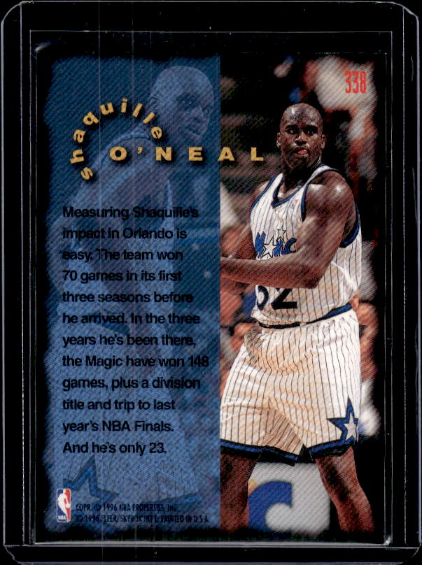 1995-96 Fleer #338 Shaquille O'Neal
