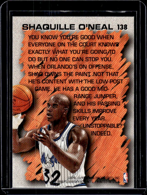 1996-97 Fleer #138 Shaquille O'Neal