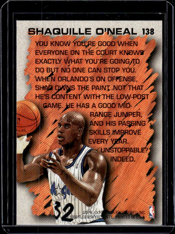 1996-97 Fleer #138 Shaquille O'Neal