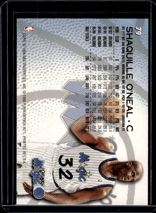 1996-97 Fleer #79 Shaquille O'Neal