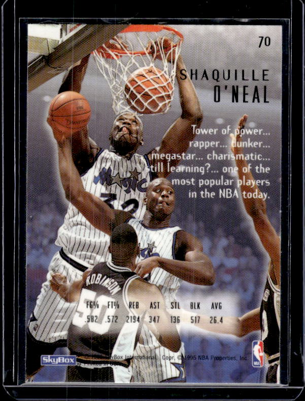 1994-95 SkyBox E-Motion #70 Shaquille O'Neal