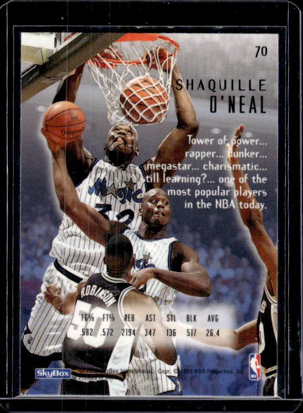 1994-95 SkyBox E-Motion #70 Shaquille O'Neal