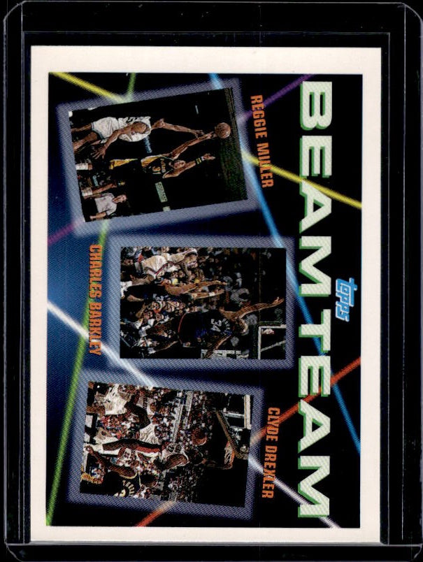 1992-93 Topps #1 Reggie Miller / Charles Barkley / Clyde Drexler Beam Team