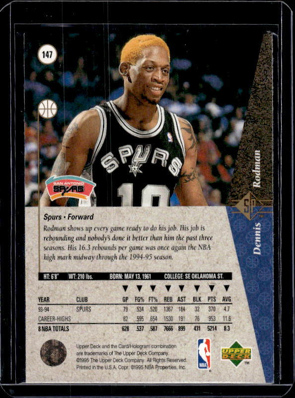 1994-95 SP #147 Dennis Rodman