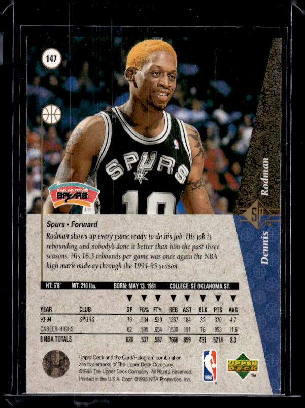 1994-95 SP #147 Dennis Rodman