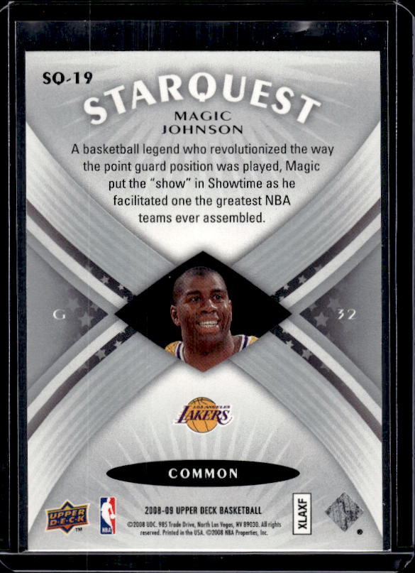 2008-09 Upper Deck #SQ-19 Magic Johnson StarQuest Common