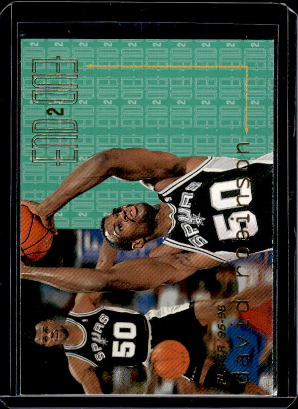 1995-96 Fleer #17 David Robinson End 2 End