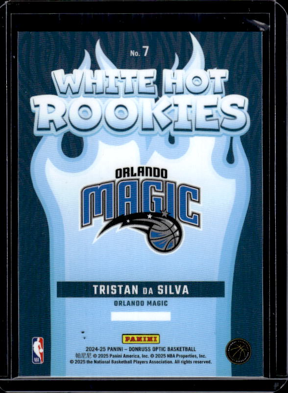 2024-25 Donruss Optic #7 Tristan da Silva White Hot Rookies