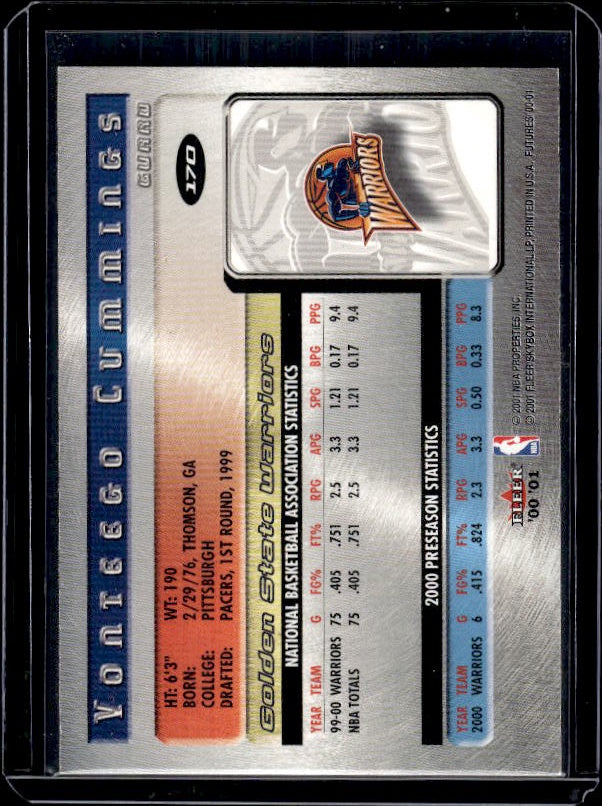 2000-01 Fleer Futures #170 Vonteego Cummings