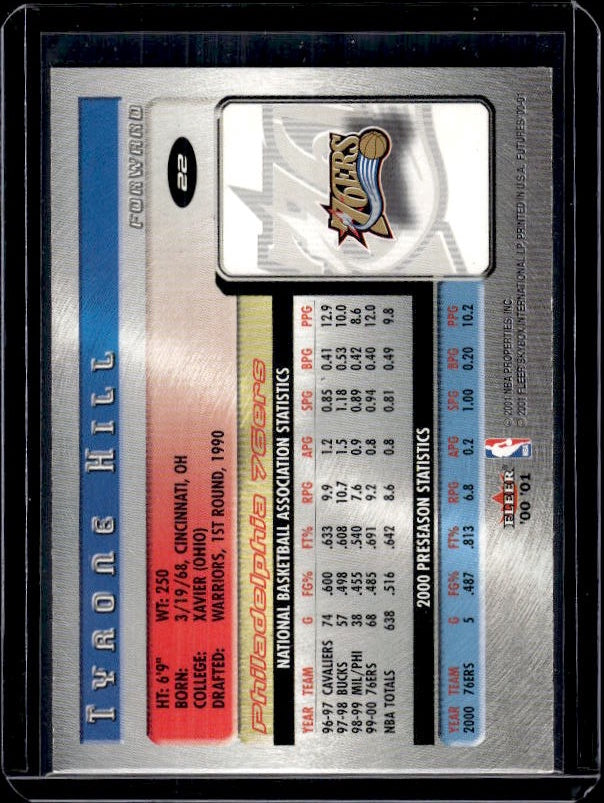 2000-01 Fleer Futures #22 Tyrone Hill