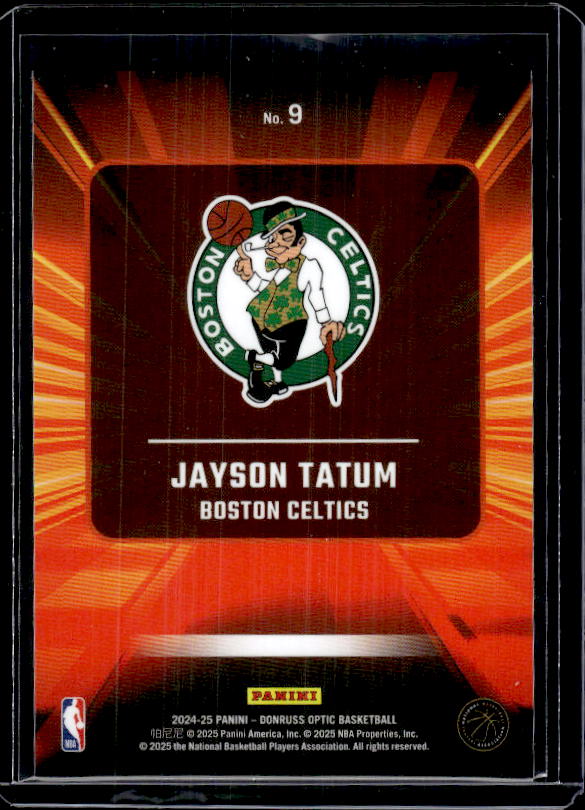 2024-25 Donruss Optic #9 Jayson Tatum Express Lane