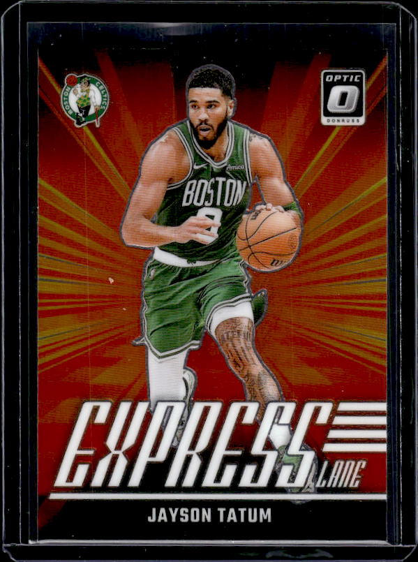 2024-25 Donruss Optic #9 Jayson Tatum Express Lane