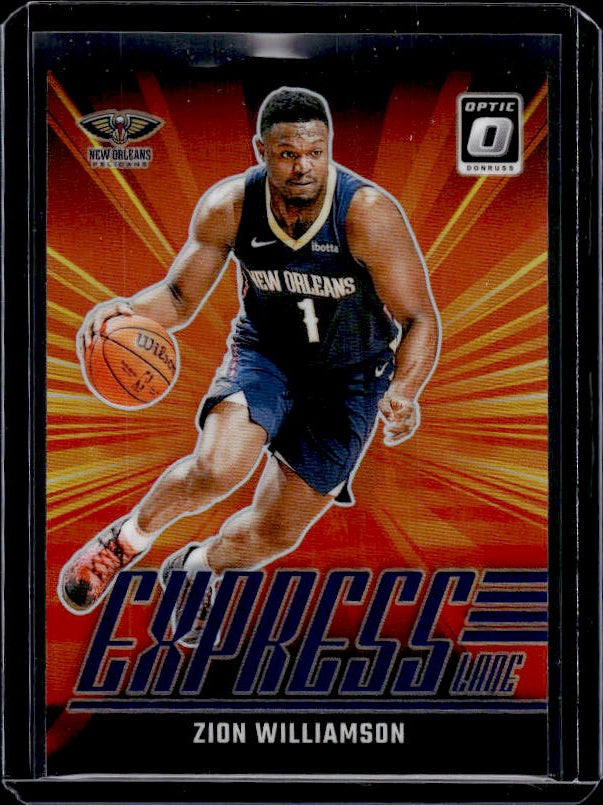 2024-25 Donruss Optic #20 Zion Williamson Express Lane Purple