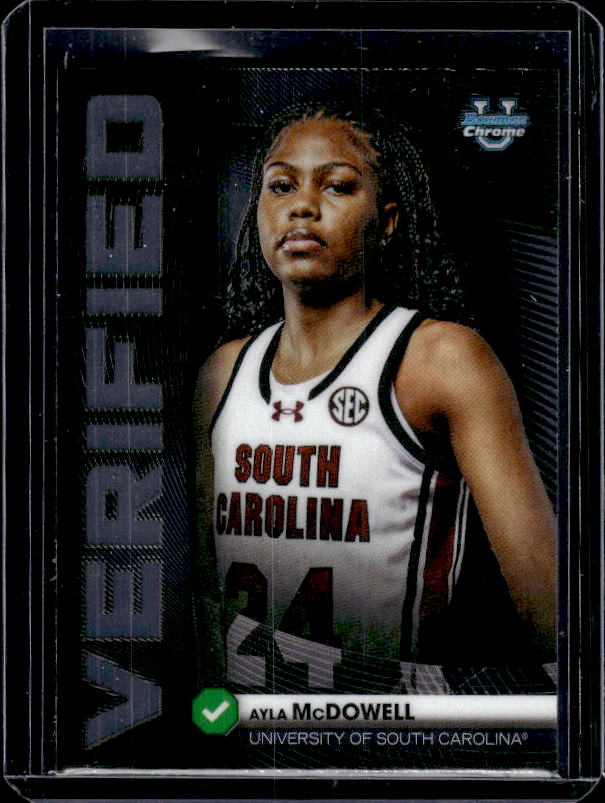 2025-26 Bowman #BV-20 Ayla McDowell Bowman Verified