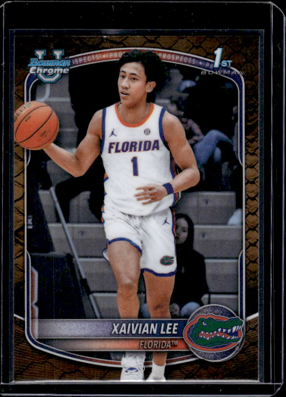2025-26 Bowman #BCP-28 Xaivian Lee Chrome Prospects Reptilian Refractor