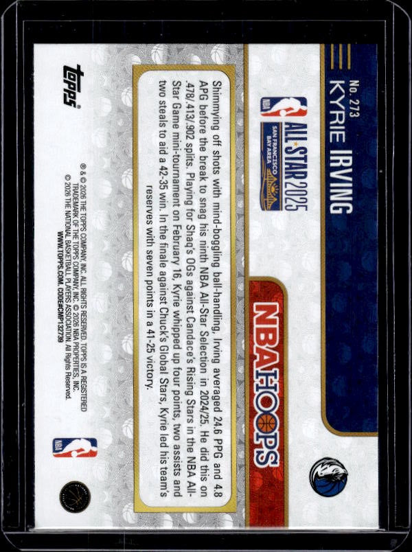 2025-26 Hoops #273 Kyrie Irving