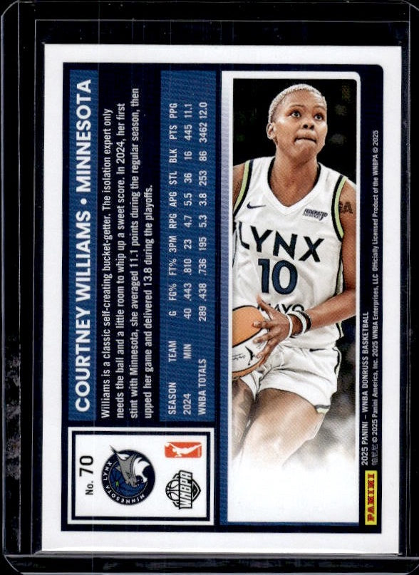 2025 Donruss WNBA #70 Courtney Williams
