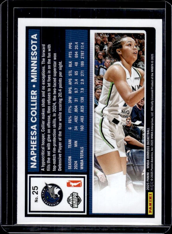 2025 Donruss WNBA #25 Napheesa Collier