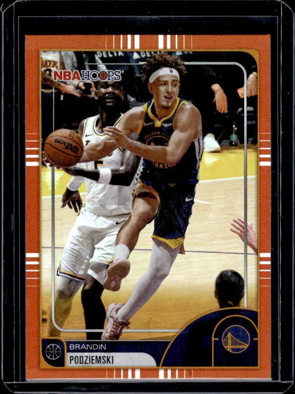 2025-26 Hoops #97 Brandin Podziemski Orange Hoops