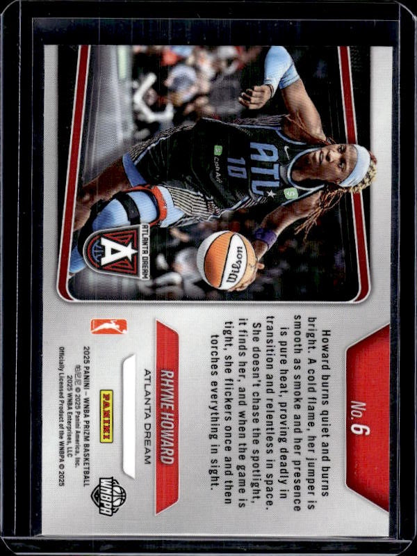2025 Panini Prizm WNBA #6 Rhyne Howard Top Tier