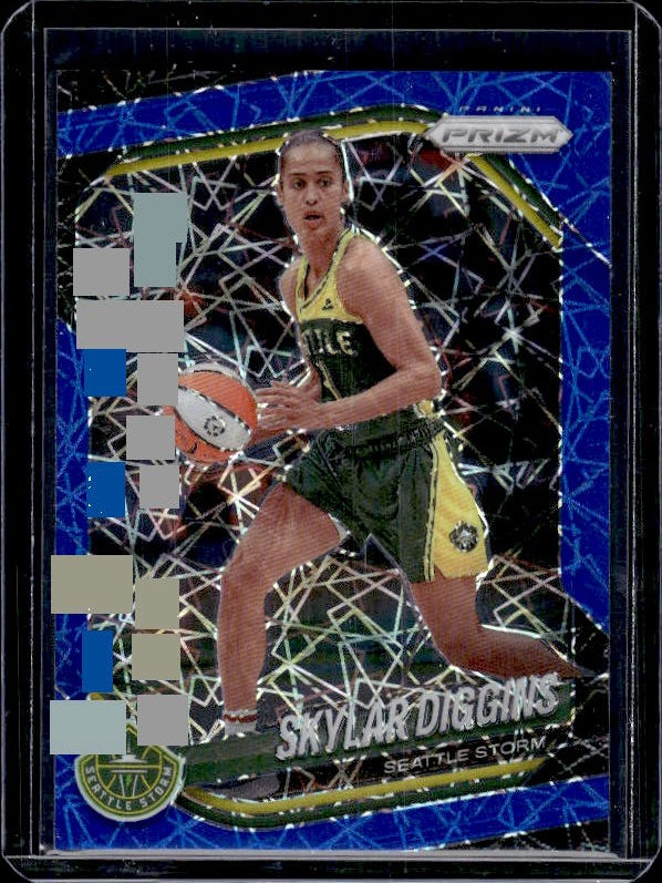 2025 Panini Prizm WNBA #123 Skylar Diggins Blue Velocity Prizms