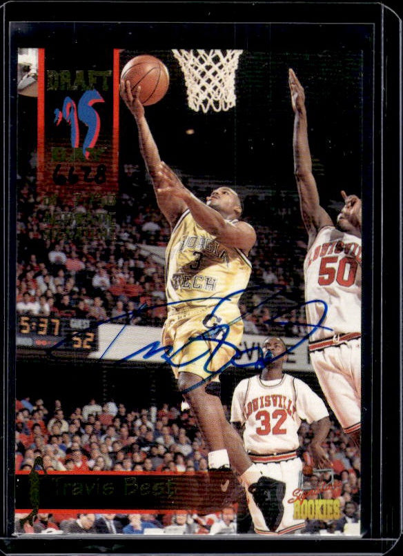 1995 Signature Rookies Draft Day #7 Travis Best Signatures #/7750