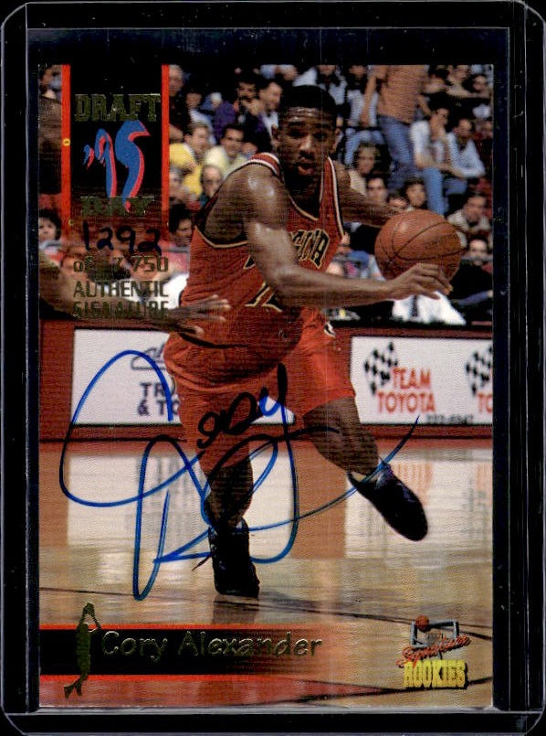 1995 Signature Rookies Draft Day #31 Cory Alexander Signatures #/7750