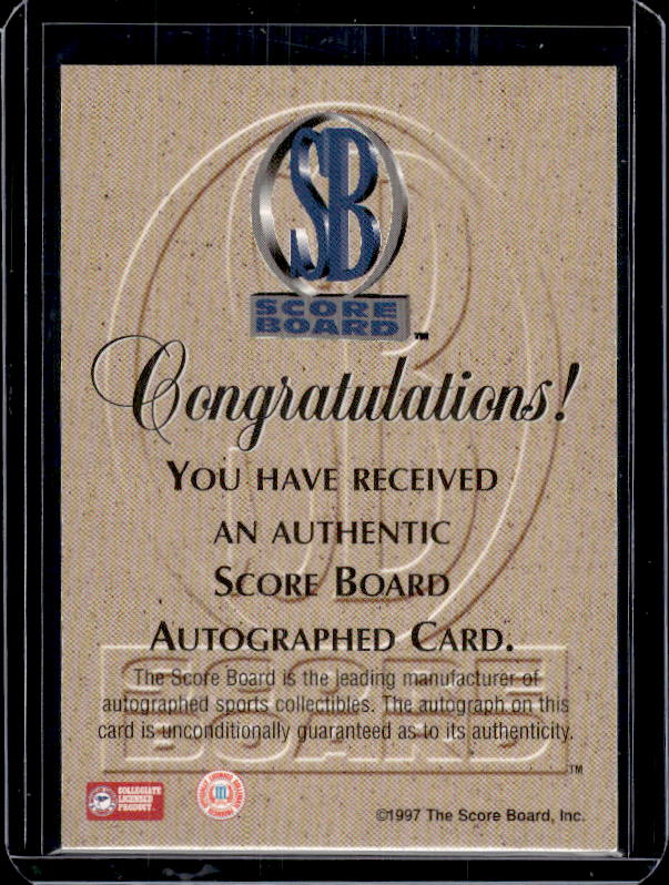 1996 Score Board Rookies - Autographs #NNO Darvin Ham