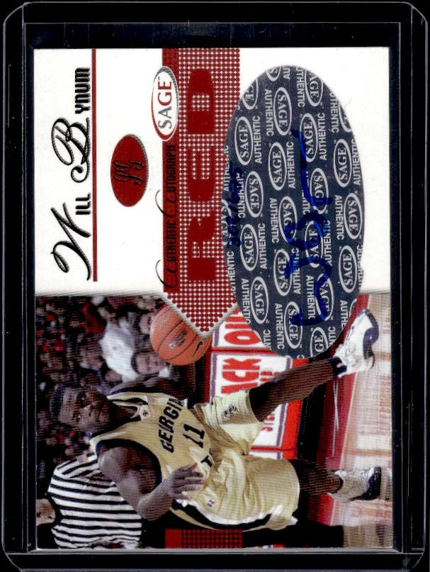 2005 SAGE #A4 Will Bynum Autographs Red #/625