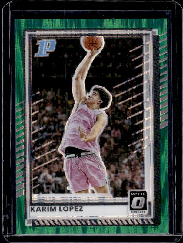 2025-26 Donruss #92 Karim Lopez Optic Green Shock