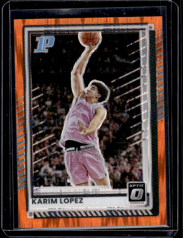 2025-26 Donruss #92 Karim Lopez Optic Orange Shock