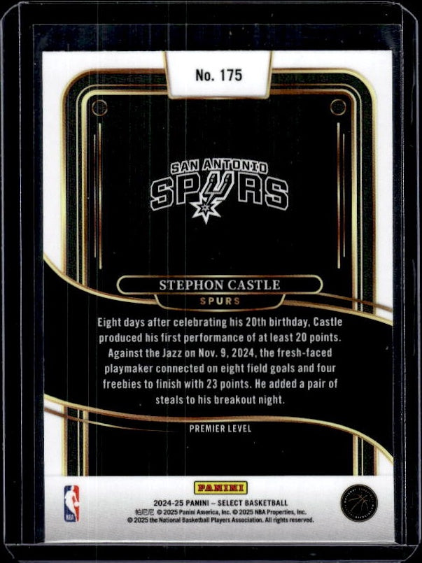 2024-25 Panini Select #175 Stephon Castle