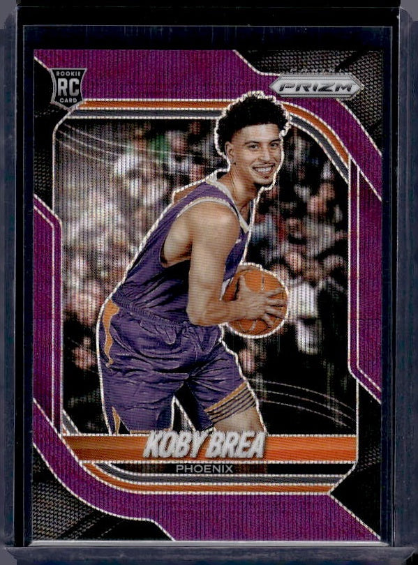 2025-26 Panini Prizm #32 Koby Brea Purple Wave Prizm