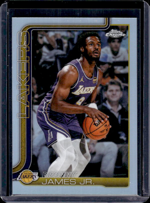 2025-26 Topps Chrome Update #103 Bronny James Jr. Refractor