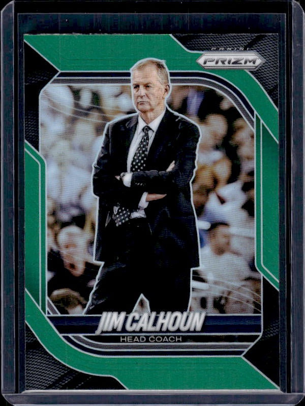 2025-26 Panini Prizm #64 Jim Calhoun Prizm Green