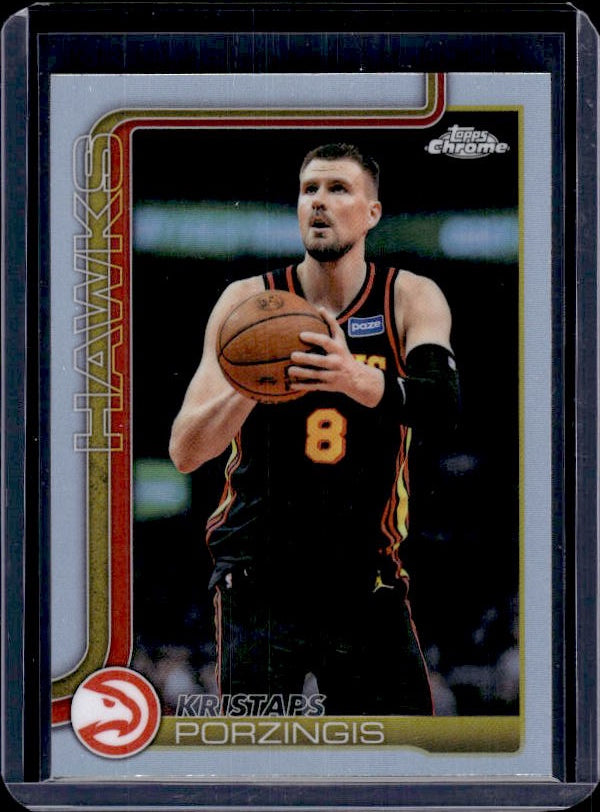 2025-26 Topps Chrome Update #65 Kristaps Porzingis Refractor