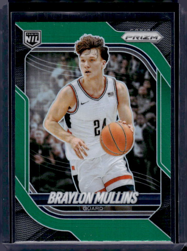 2025-26 Panini Prizm #102 Braylon Mullins Green Prizm