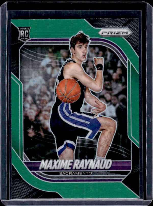 2025-26 Panini Prizm #33 Maxime Raynaud Green Prizm