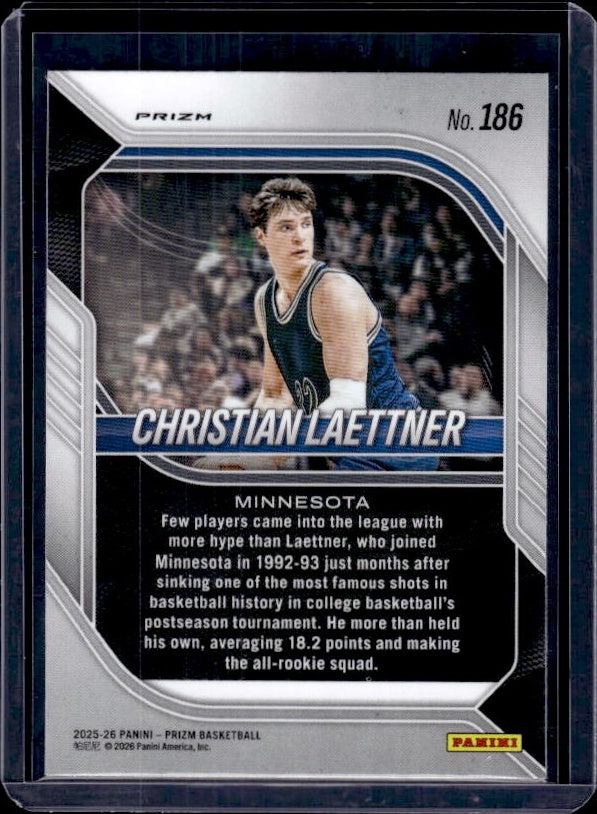 2025-26 Panini Prizm #186 Christian Laettner Green Prizm