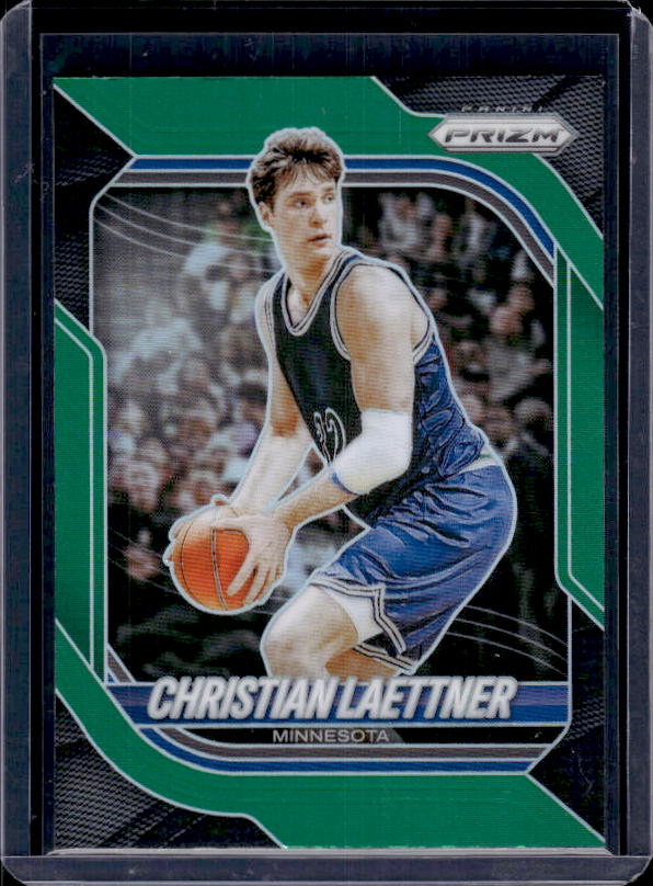 2025-26 Panini Prizm #186 Christian Laettner Green Prizm