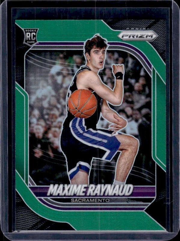 2025-26 Panini Prizm #33 Maxime Raynaud Green Prizm