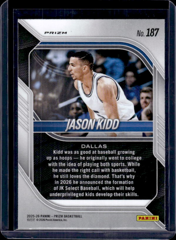 2025-26 Panini Prizm #187 Jason Kidd Silver Prizm