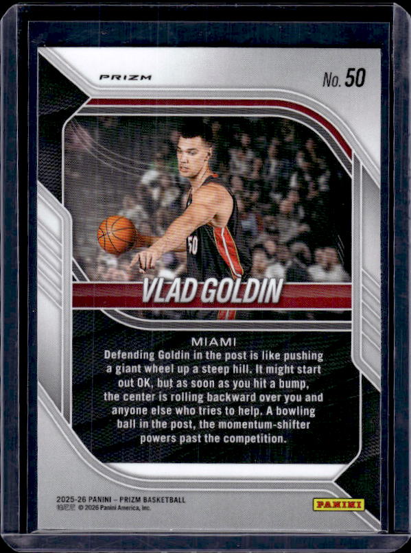 2025-26 Panini Prizm #50 Vlad Goldin Purple Wave Prizm