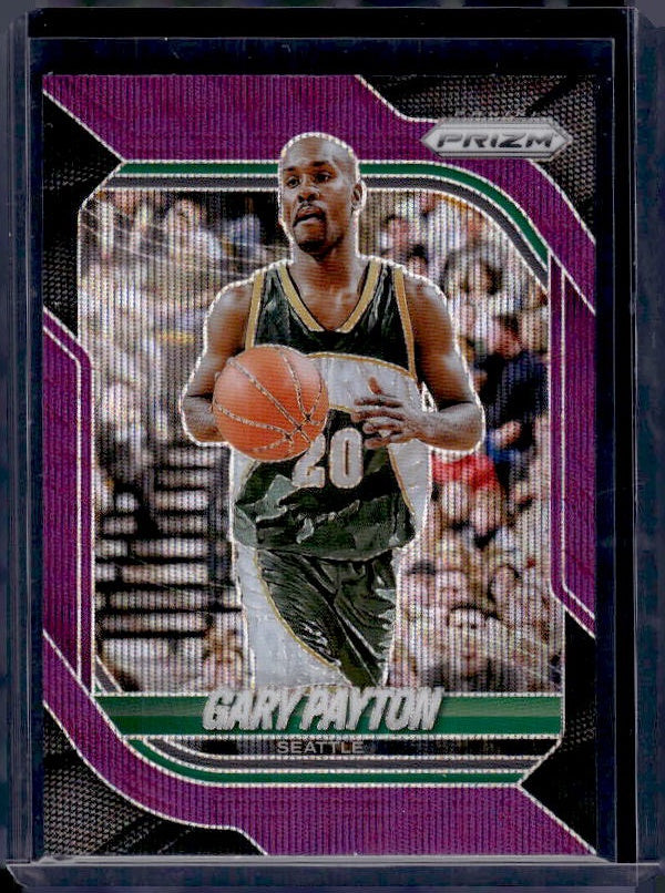 2025-26 Panini Prizm #157 Gary Payton Purple Wave Prizm