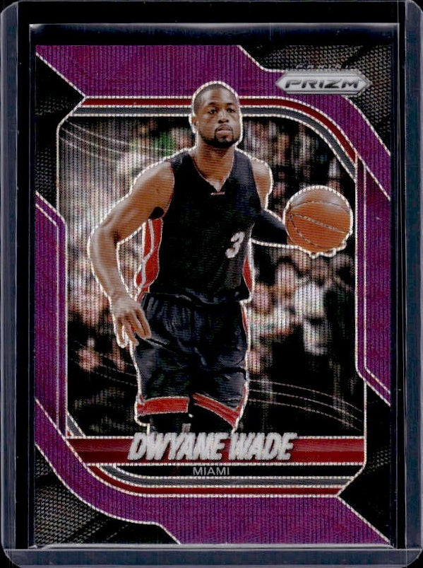 2025-26 Panini Prizm #92 Dwyane Wade Purple Wave Prizm
