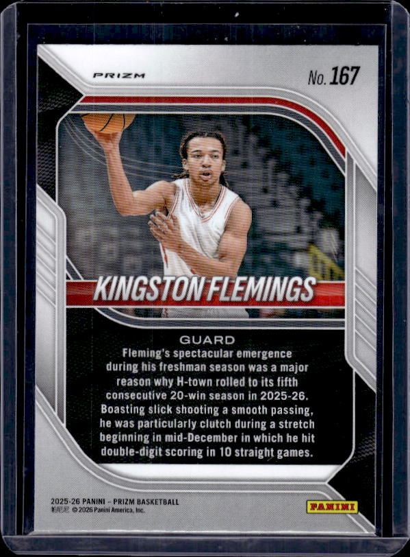 2025-26 Panini Prizm #167 Kingston Flemings Purple Wave Prizm