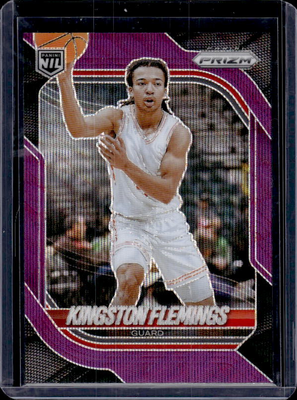 2025-26 Panini Prizm #167 Kingston Flemings Purple Wave Prizm